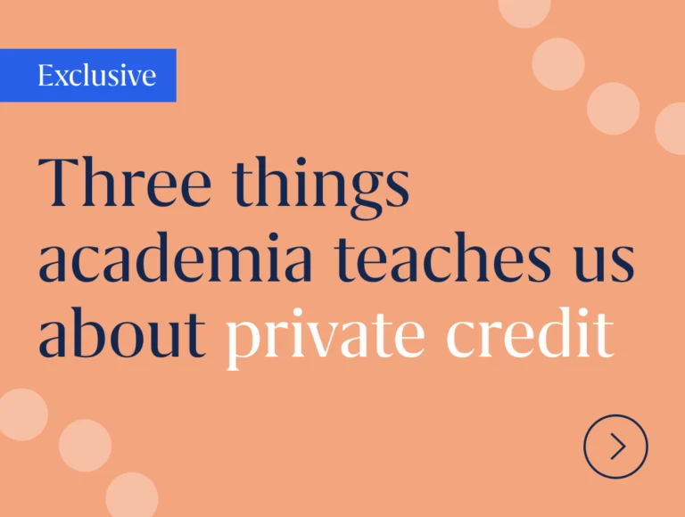 Three things academia teaches us about private credit