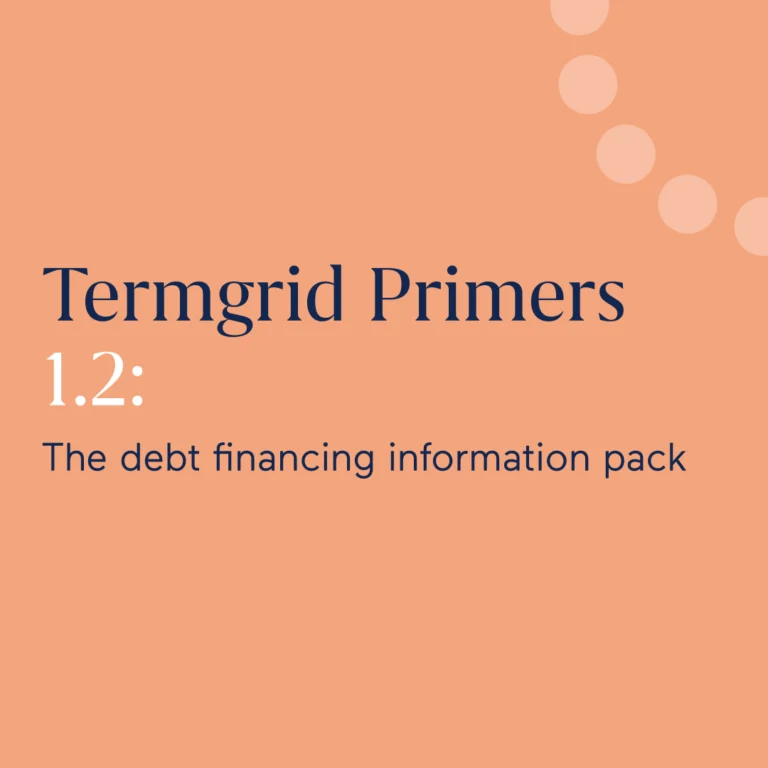 Termgrid Primers 1.2: The debt financing information pack 