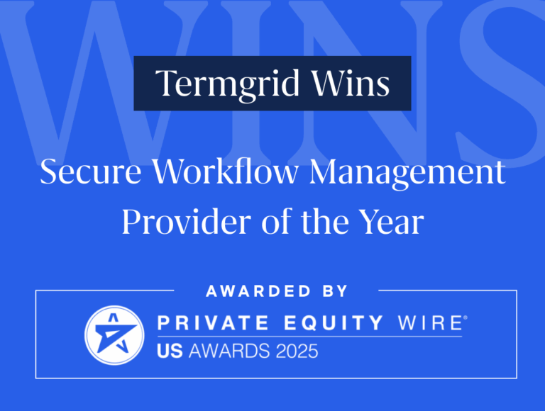 Termgrid Wins Secure Workflow Management Provider of the Year at the PE Wire US Awards 2025