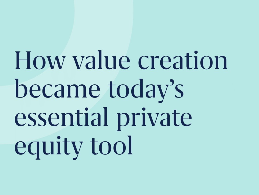 Private equity value creation