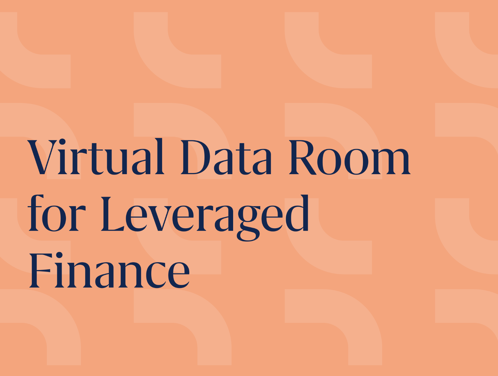 Virtual data room for leveraged finance vs M&A data rooms
