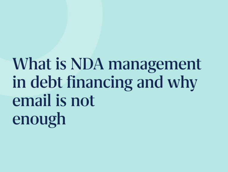 nda management in debt financing