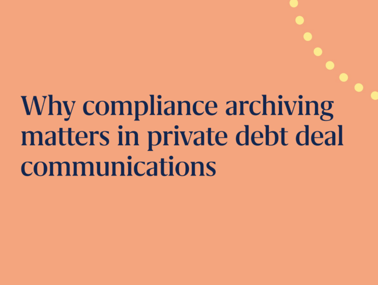 private debt deal communications