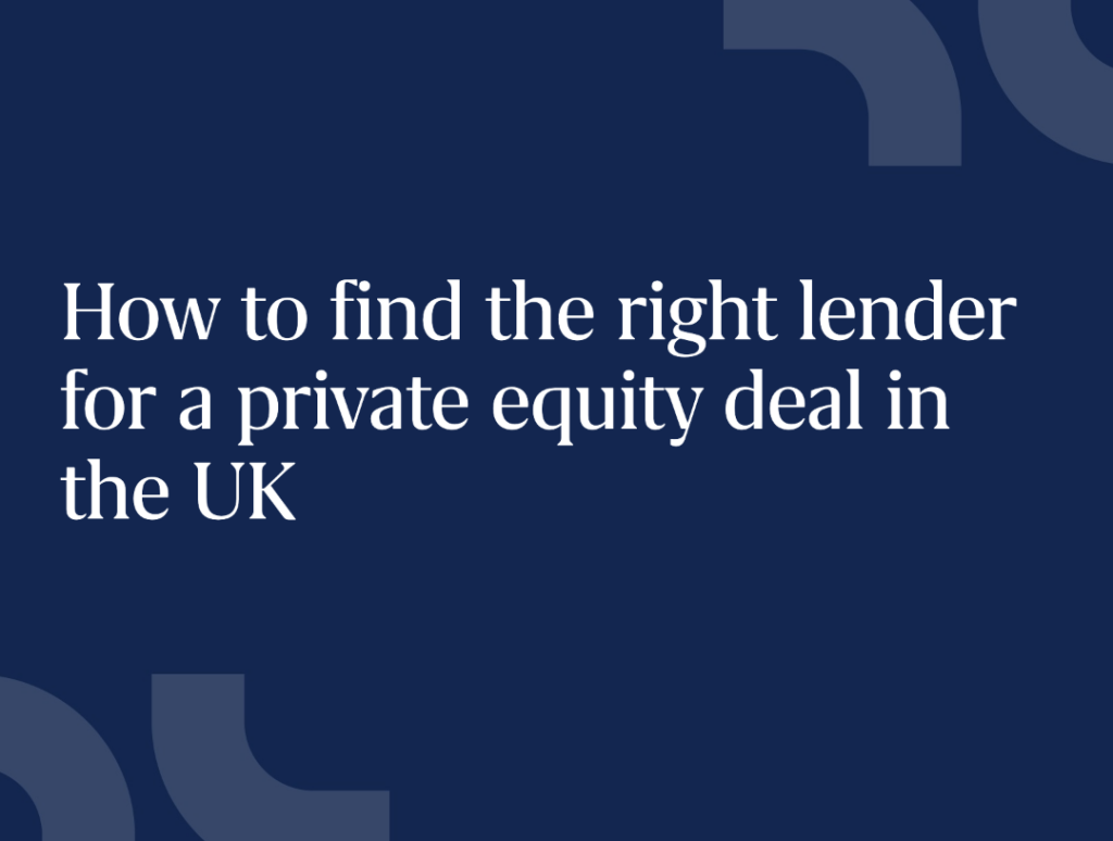 private equity deal in the UK