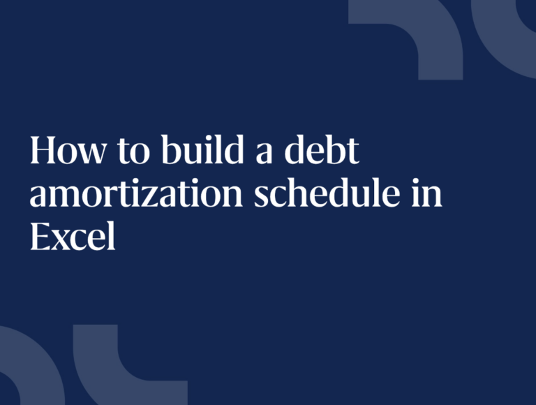 debt amortization schedule excel