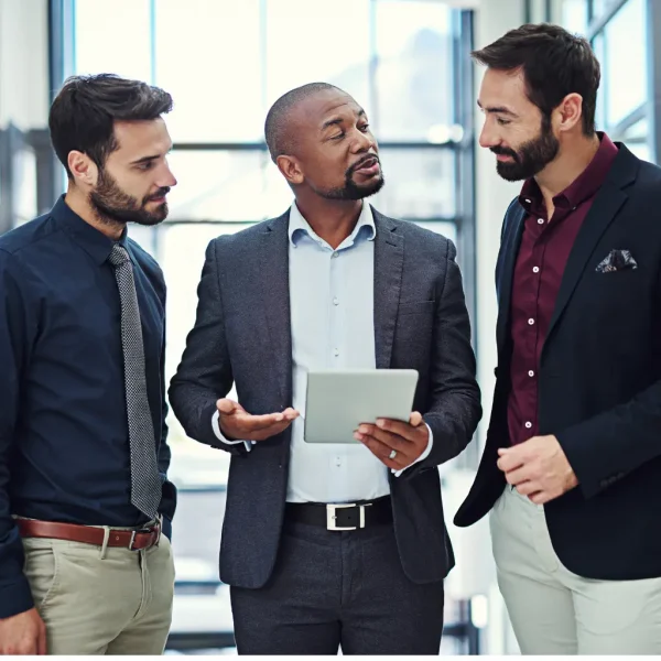 Busy professionals for campaign landing page